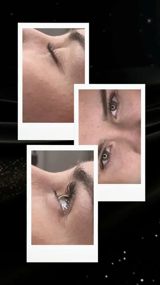 3 photos d'yeux