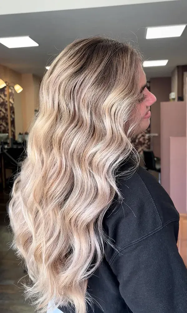 Balayage cheveux blonds onduléswebp